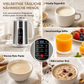 Multifunktionaler 304 Edelstahl Sojamilchbereiter und Hochleistungsmixer mit großer Kapazität, filterfrei, Haushaltsnahrungsprozessor mit intelligenter Zeitschaltuhr
