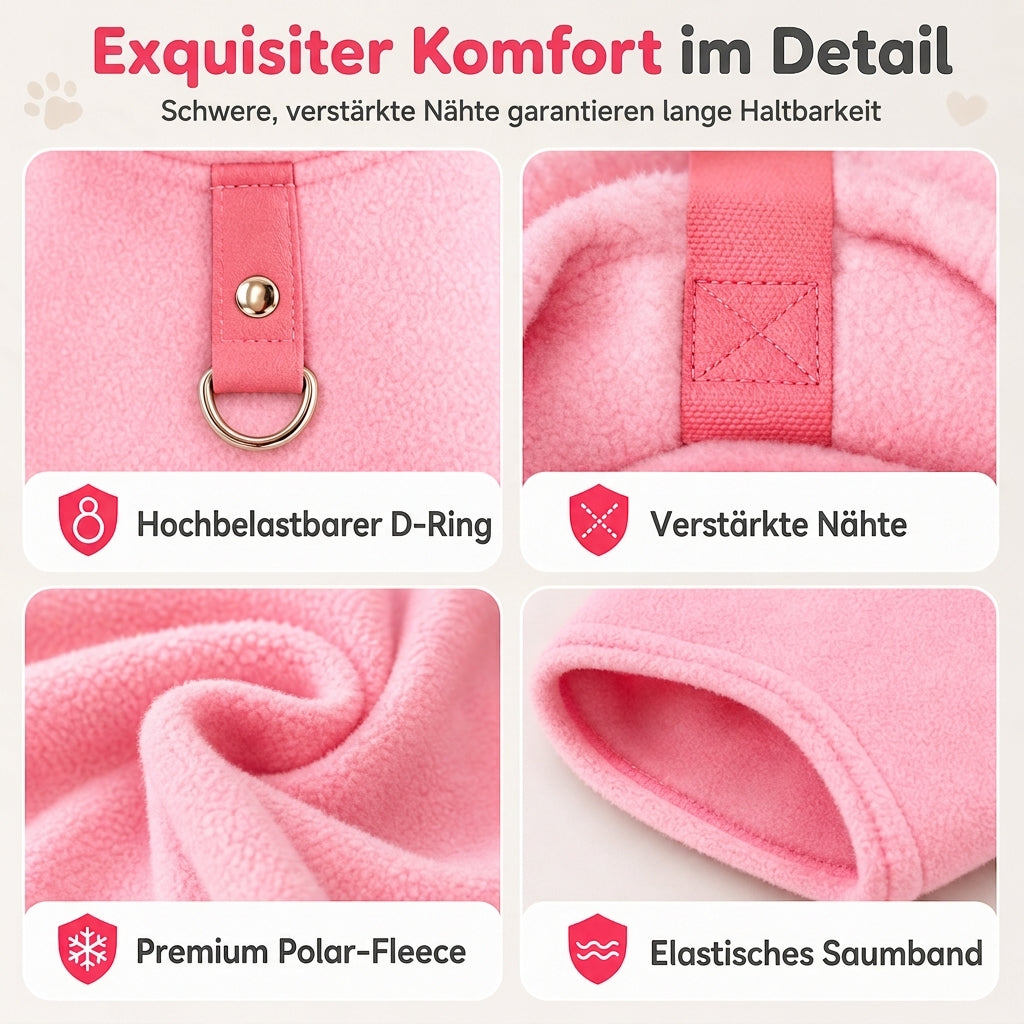 ✨ Warmes Haustierpullover mit Leinenring — "Love Dad & Mum"-Design ❄️