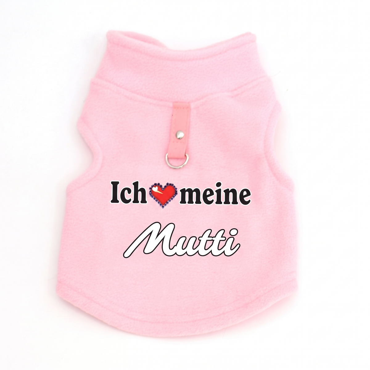 ✨ Warmes Haustierpullover mit Leinenring — "Love Dad & Mum"-Design ❄️