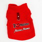 ✨ Warmes Haustierpullover mit Leinenring — "Love Dad & Mum"-Design ❄️