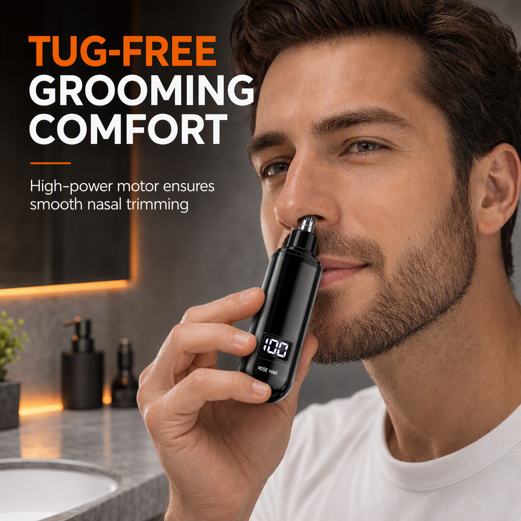 ⏳Begrenzte Zeit 50% Rabatt💥Aufladbarer Nasenhaartrimmer mit waschbarem Scherkopf – Elektrischer Grooming Clipper für Damen und Herren