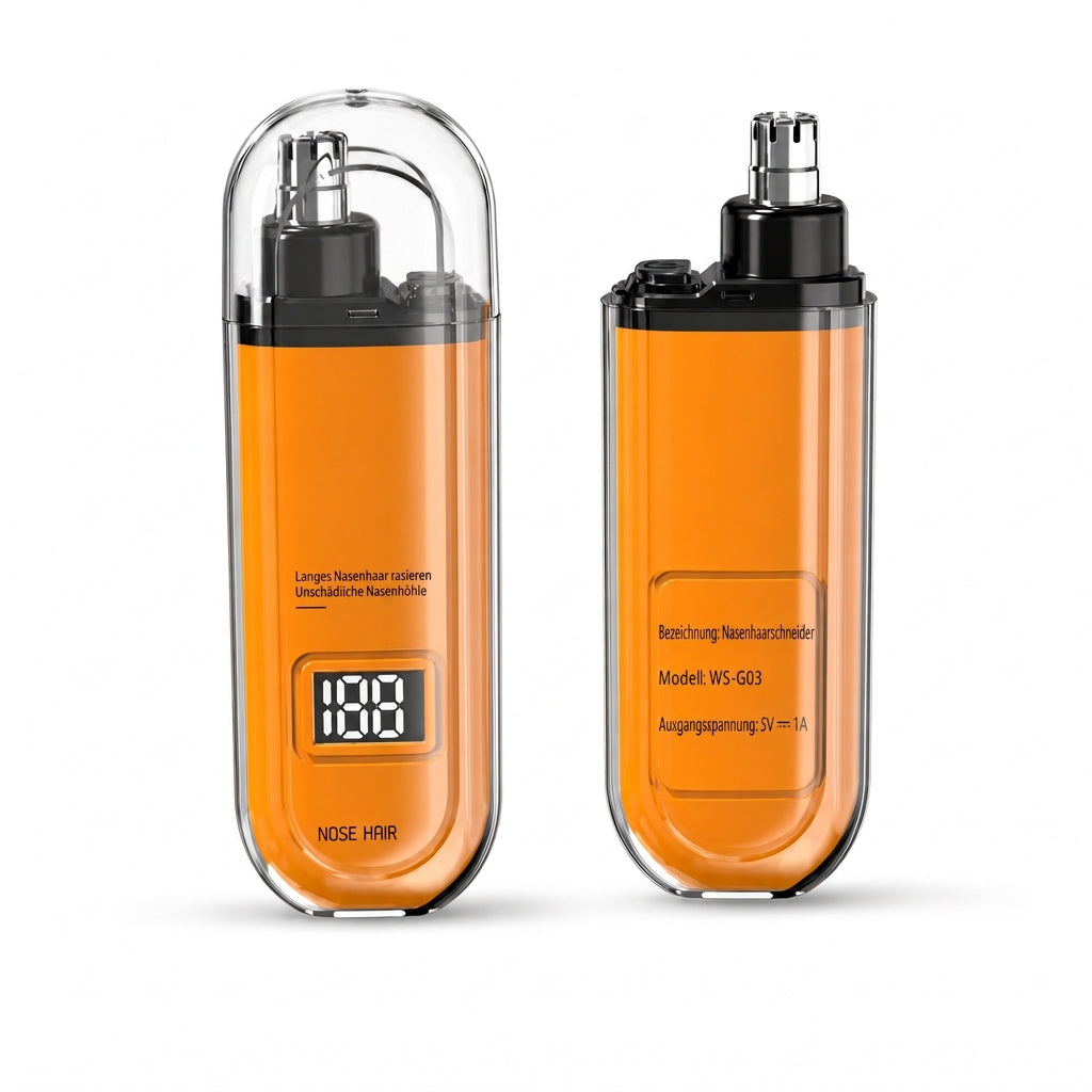 ⏳Begrenzte Zeit 50% Rabatt💥Aufladbarer Nasenhaartrimmer mit waschbarem Scherkopf – Elektrischer Grooming Clipper für Damen und Herren