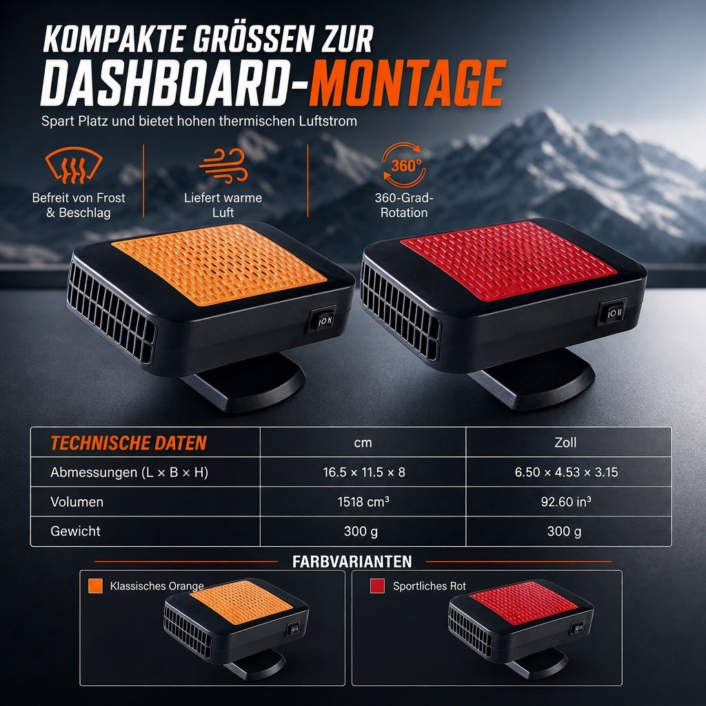 🚗 12V Auto-Enteiser & Entnebelungsventilator – tragbar für Windschutzscheibe & Fahrzeug