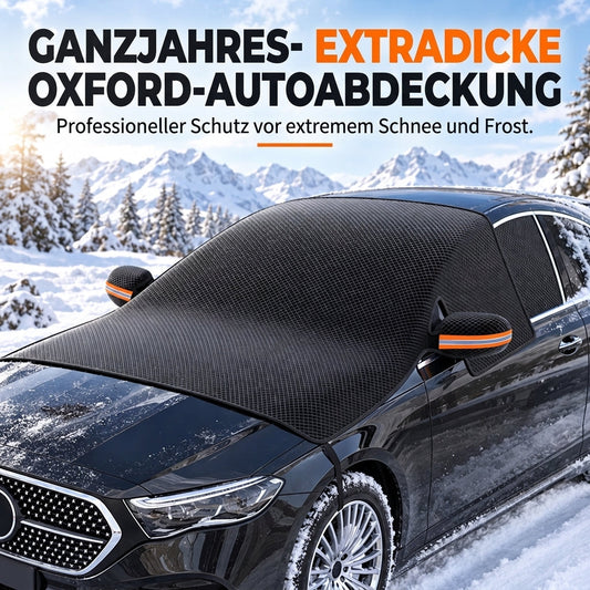 ⏰Ganzjährig abgedeckter, verdickter Auto-Windschutzscheibenschutz für Schnee, Frost und Sonnenschutz