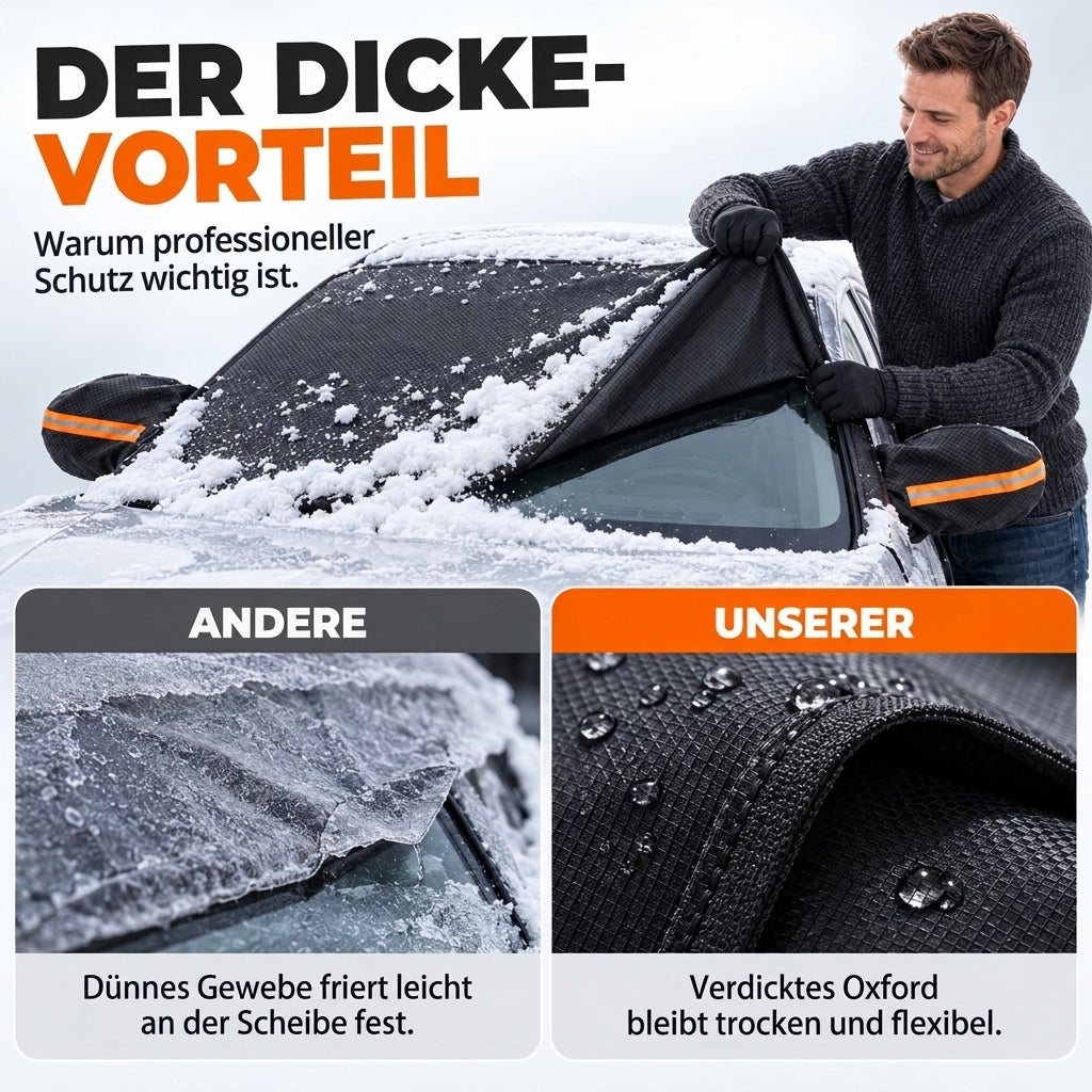 ⏰Ganzjährig abgedeckter, verdickter Auto-Windschutzscheibenschutz für Schnee, Frost und Sonnenschutz