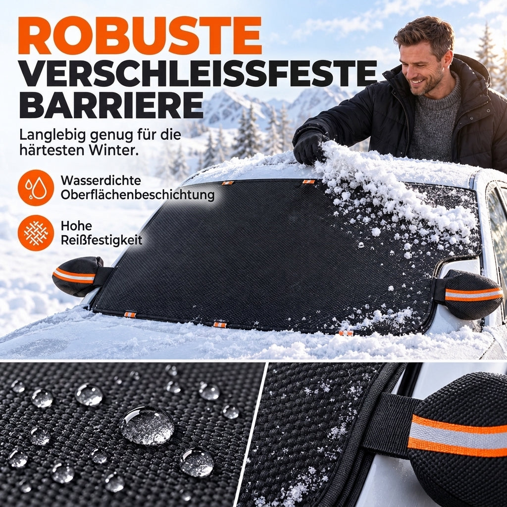 ⏰Ganzjährig abgedeckter, verdickter Auto-Windschutzscheibenschutz für Schnee, Frost und Sonnenschutz