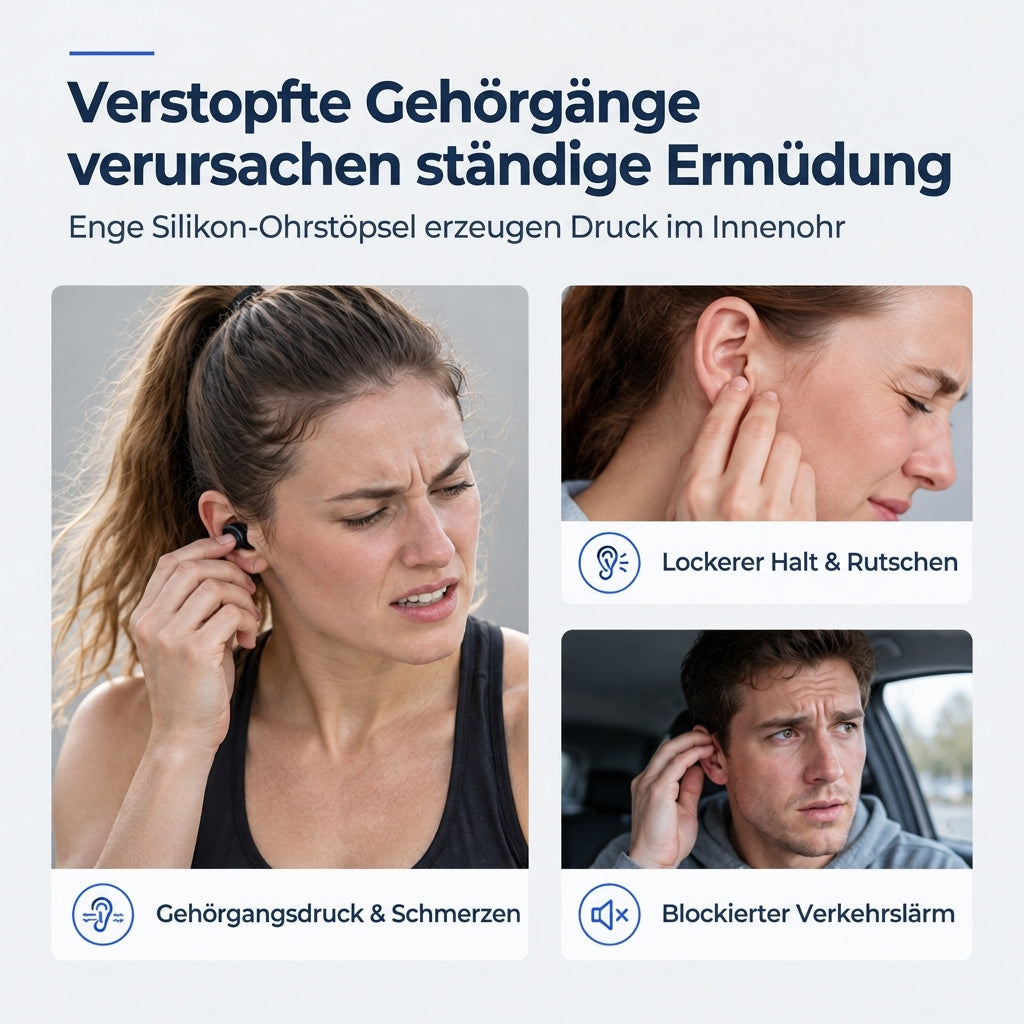 ⏰Offene Ohr-Clip-On kabellose Bluetooth-Kopfhörer für Sport