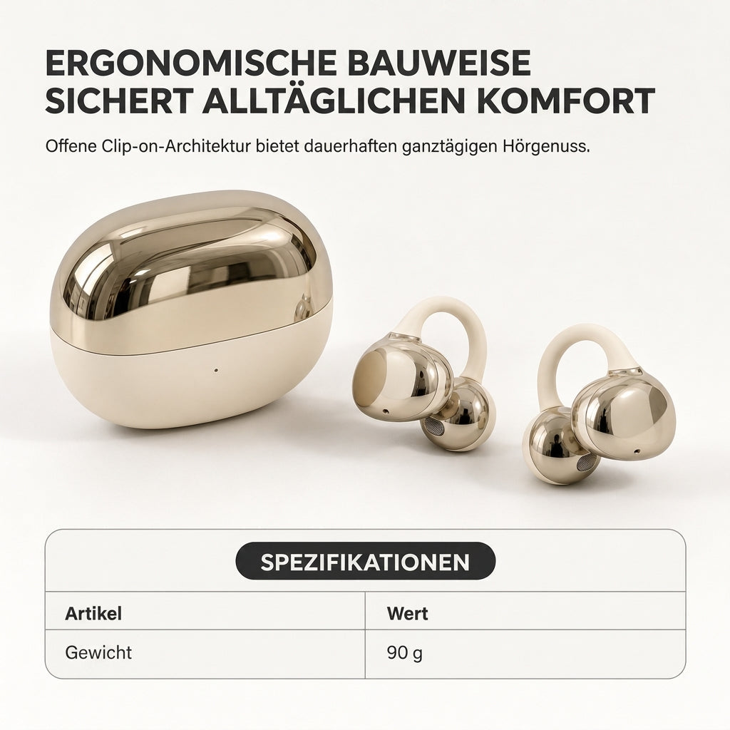 ⏰Offene Ohr-Clip-On kabellose Bluetooth-Kopfhörer für Sport