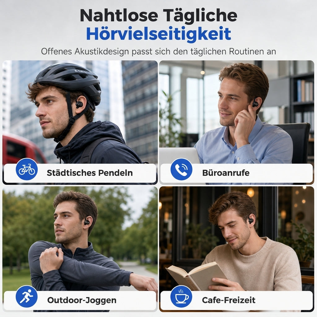 ⏰Offene Ohr-Clip-On kabellose Bluetooth-Kopfhörer für Sport