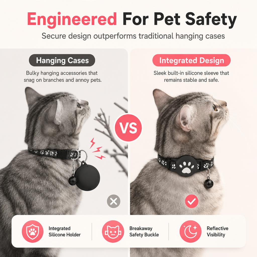 ⏰Reflektierendes Katzenhalsband mit wasserdichtem smartem Haustier-Tracker