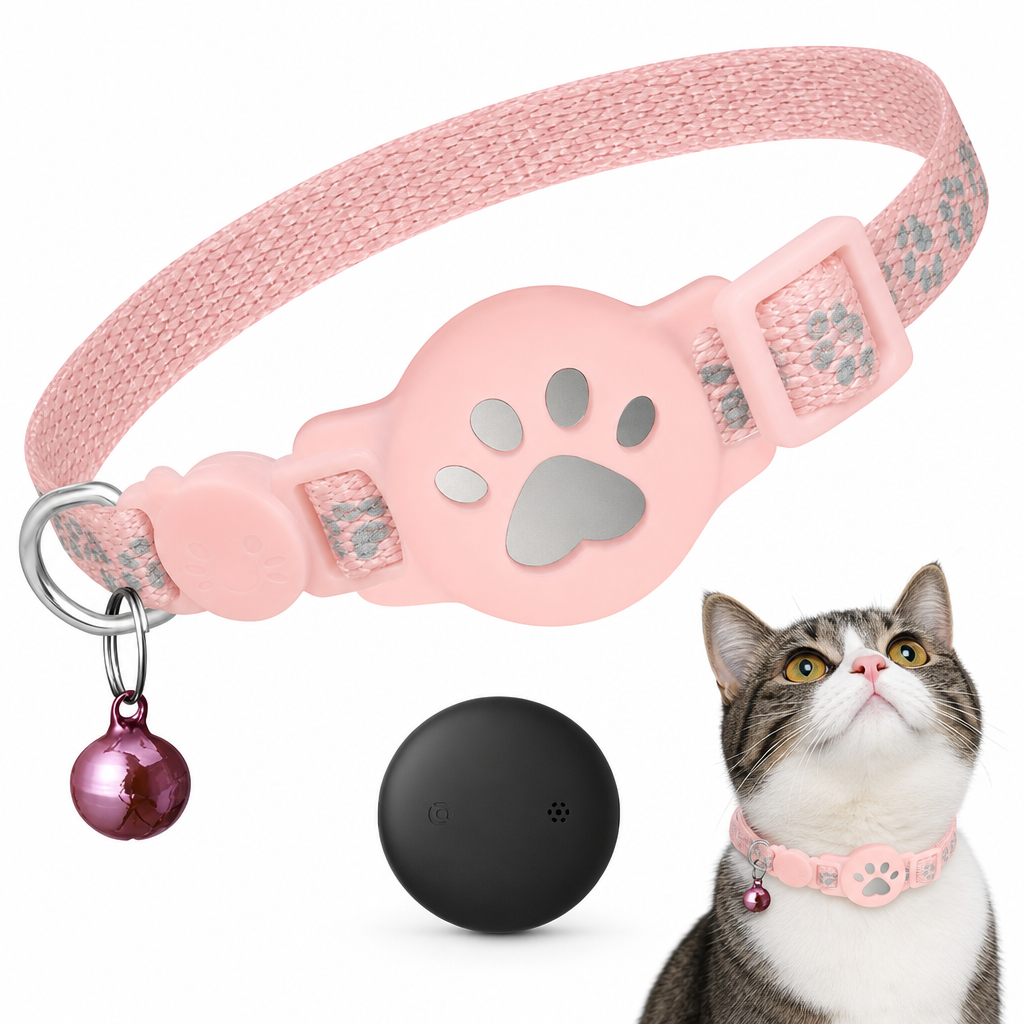 ⏰Reflektierendes Katzenhalsband mit wasserdichtem smartem Haustier-Tracker