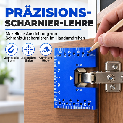 ⏰Werkzeug: Installationsschablone und Schnellpositionierungs-Befestigungsplatte für Aluminium-Magnetklappscharnier
