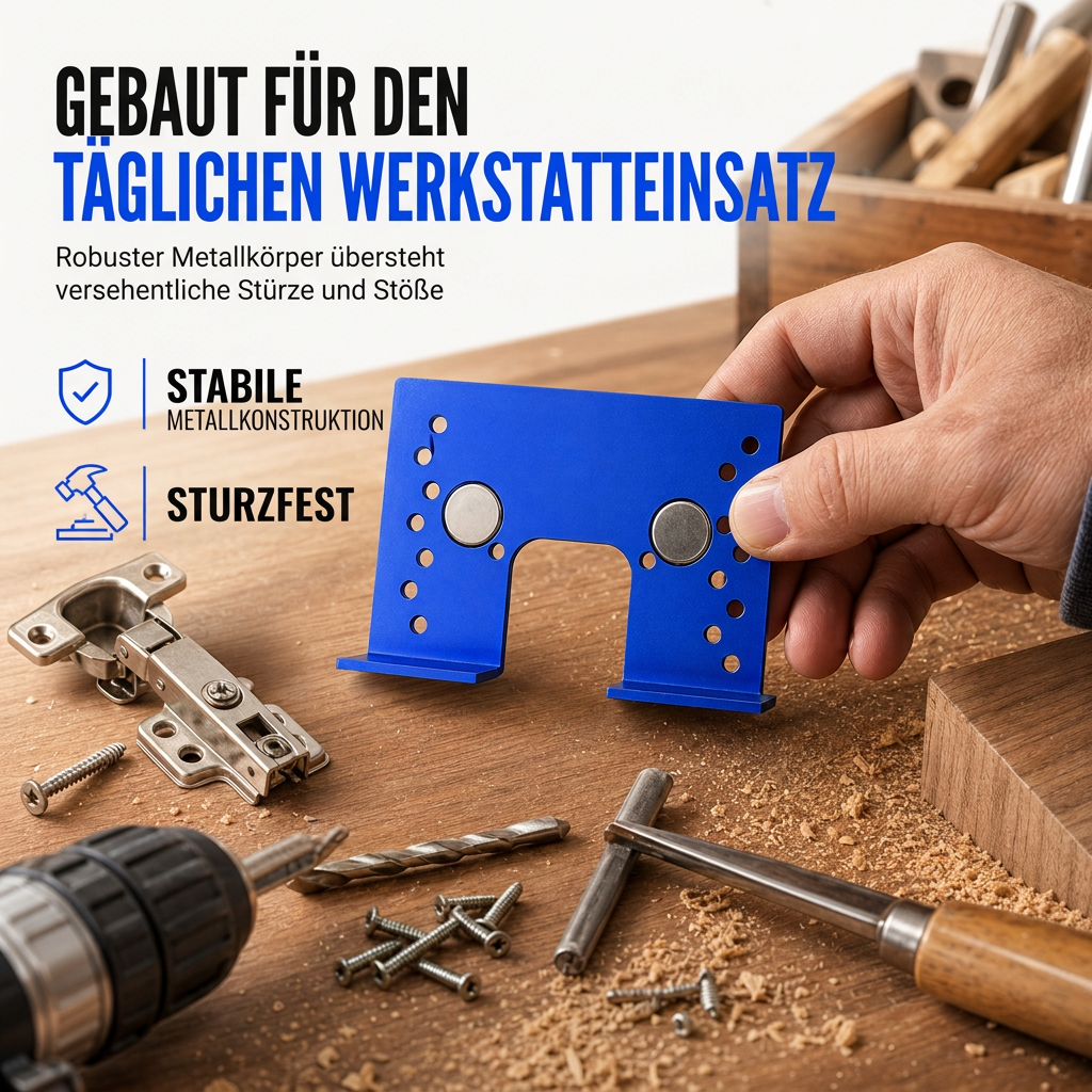 ⏰Werkzeug: Installationsschablone und Schnellpositionierungs-Befestigungsplatte für Aluminium-Magnetklappscharnier
