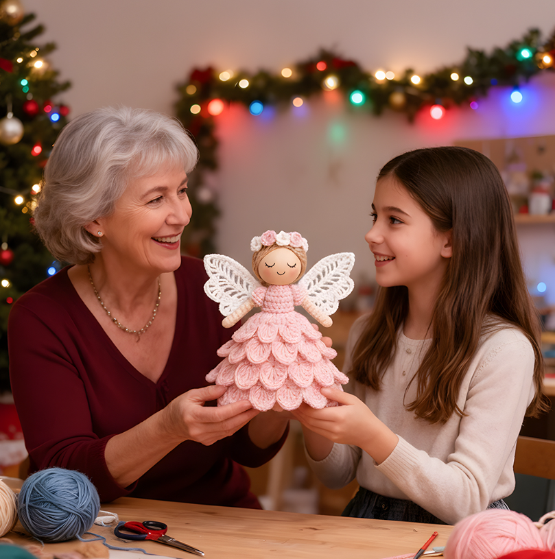 🔥50% RABATT🎁Häkeln Sie Ihren eigenen Engel – Komplettes Bastelset